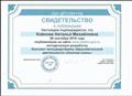 Свидетельство о публикации конспекта НОД "Золотая осень". 2016 г. Свидетельство о публикации конспекта НОД "Золотая осень". 2016 г.