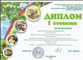Диплом 1 степени в областном конкурсе Экобэби - 2016. Диплом 1 степени в областном конкурсе Экобэби - 2016.